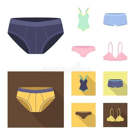 Vector Design Of Bikini And Fashion Symbol Set Of Bikini And Swimsuit