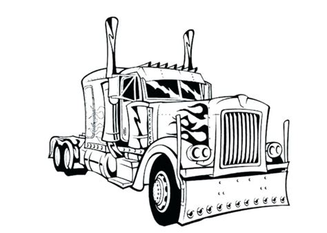 Semi Truck Coloring Page Worksheets Worksheets Sexiz Pix