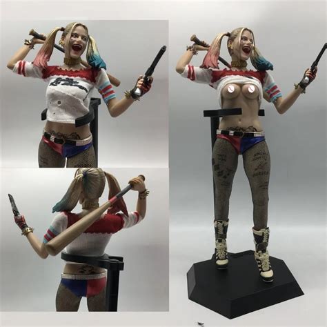 12inch 30cm Real Clothes Can Be Undress Crazy Toys Sexy Suicide Squad Harley Quinn Pvc Action