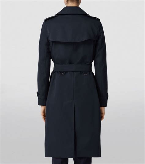 Womens Burberry Blue Long Kensington Trench Coat Harrods Us