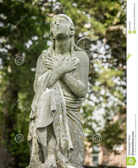 Stone Angel Statue Stock Image Image Of Guardian Stone 84518825