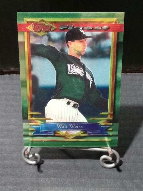 1994 Topps Finest Refractor 401 Walt Weiss For Sale Online EBay