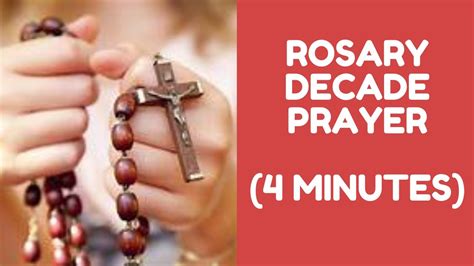 Decade Rosary Prayer