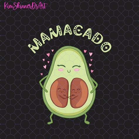 Mamacado Png Baby Announcement Png Cute Avocado Mom Png New Mom Gift