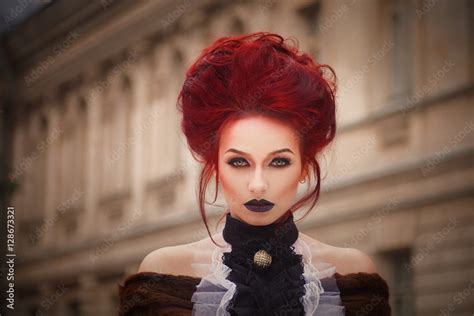 Red Hair Goth Makeup