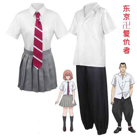 Anime Tokyo Revengers Cosplay Disfraz Tachibana Hinata Jk Trajes