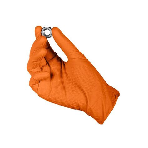 Boite de gants nitrile Orange Grip Ultra résistant 90pcs D Stock41