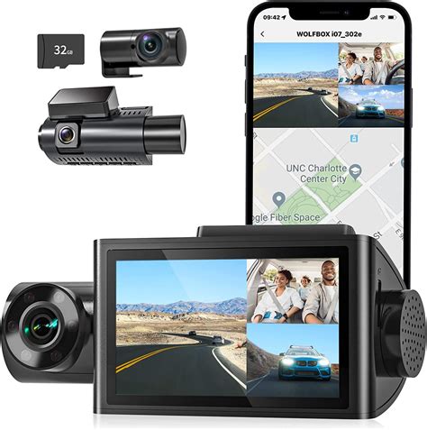 Wolfbox I Channel Dash Cam With Built In Wifi Gps K P Dash