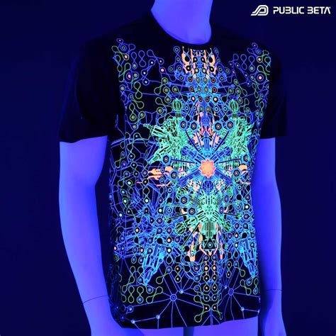 Glow In Blacklight T Shirt Blacklight Fashion Public Beta Wear