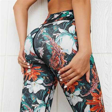 Joga Sets Women Gym Clothes Digital Print High Waist Pants Sport Joga