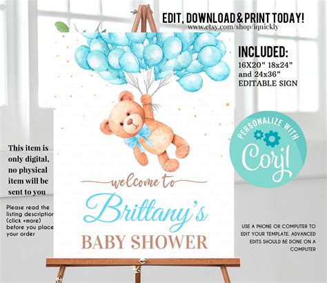 Paper Party Supplies Baby Shower Decoration Pm Printable Birthday