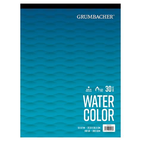 Grumbacher Watercolor Pad X Lb Gsm Paper Sheets Cold