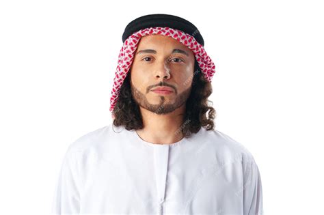 Premium Photo Portrait Of A Young Arab Man Wearing Middleeastern