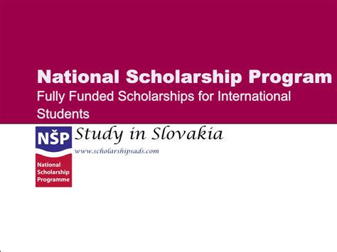 Slovakia Announces Fully Funded NSP National Scholarship Program For