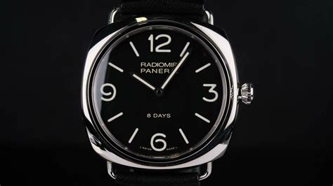 Panerai Radiomir 8 Days Black Dial Mens Watch Pam00610 Youtube