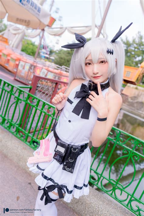 Cosplay Xiao Ding Fantasy Factory Black And White Tissue Gatings