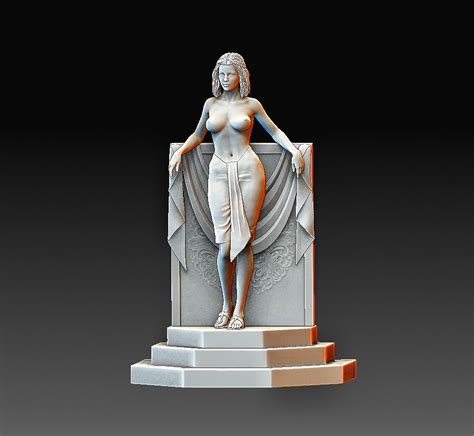 Stl Statue Nude Girl D
