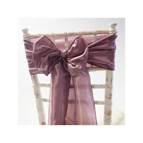 Taffeta Sash Mauve Chair Sashes From Chair Cover Depot Ltd Uk