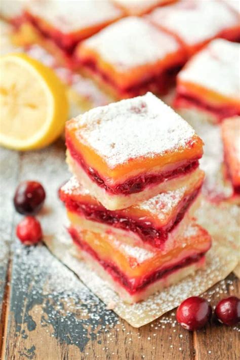 Cranberry Lemon Bars Recipe Home Cooked Harvest