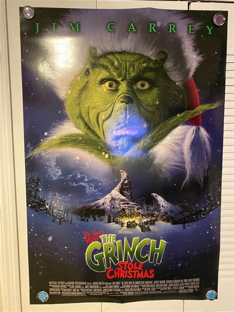 THE GRINCH MOVIE POSTER 2 Sided ORIGINAL Advance Version B 27x40 JIM ...