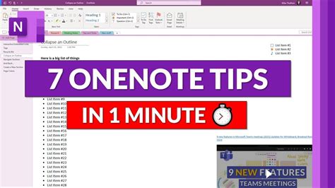 Top Microsoft Onenote Tips And Tricks In Minute Shorts Youtube