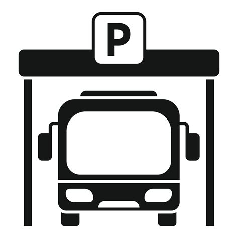 Bus Paid Parking Icon Simple Vector Car Park 20661630 Vector Art At