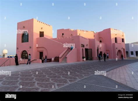 The Colorful Mina District At Old Doha Port In Doha Qatar Stock Photo