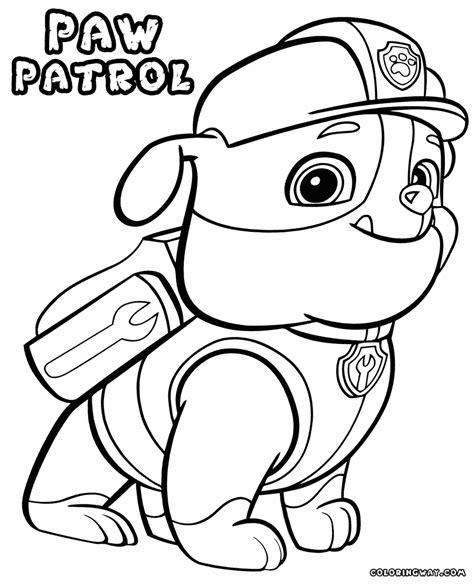 Chase Paw Patrol Coloring Pages at GetColorings.com | Free printable ...