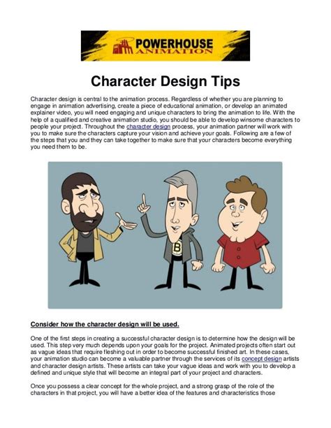 Character Design Tips