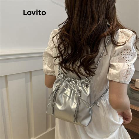 Lovito Mochila Pequena Z Per E La O Simples Elegante Para Mulheres