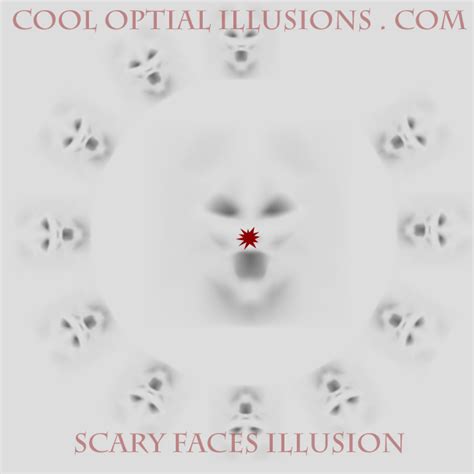 Scary Faces Illusion