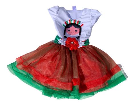 Vestido Disfraz Adelita Fiestas Patrias Niña Patrio 15 Sep Meses Sin