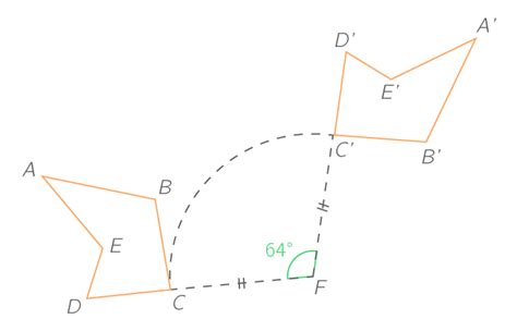 Construire Limage Dune Figure Par Une Rotation 4e Exercice