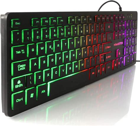 Teclado Gamer Slim USB Retroiluminado LED Pc Notebook Windows Mac