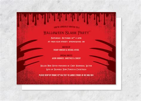 Horror Party Halloween Invitations On Behance