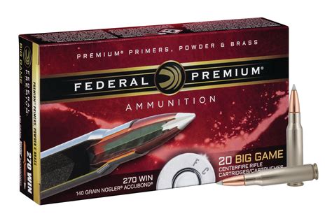 Federal P270a1 270 Win 140 Gr Nosler Accubond Vital Shok 20 Box Sportsman S Outdoor Superstore