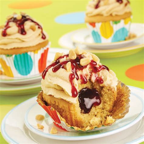 Peanut Butter And Jelly Cupcakes Recipe Recipe Peanut Butter And