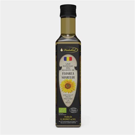 Ulei Ecologic De Floarea Soarelui 250ml Uleiuri Naturale