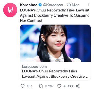 On Twitter So Chuu Sued And Won She Filed An Injunction To End Her