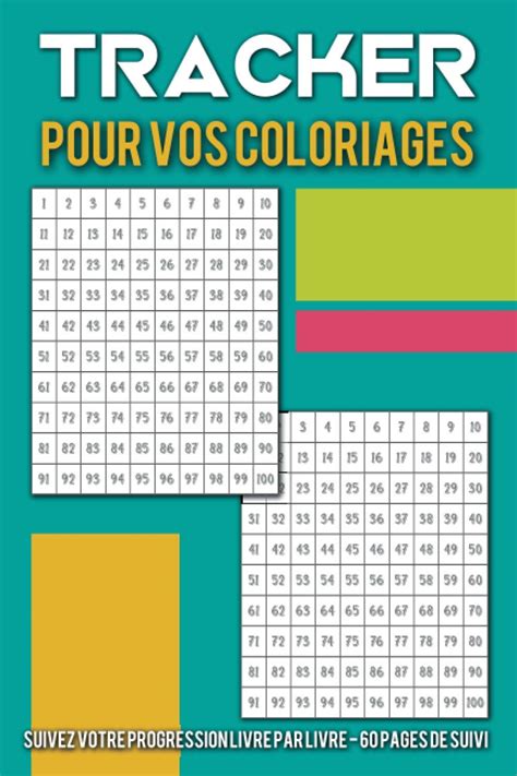 Buy Tracker Pour Vos Livres De Coloriages Pages De Cases Pour