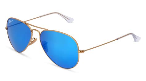 Ray Ban Rb 3025 Aviator Large Metal In Gold Matt Braun Fielmann