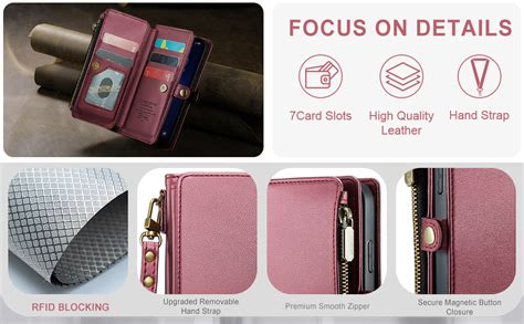 Defencase Compatible With Iphone 13 Pro Case Wallet With Rfid Blocking Card Holder