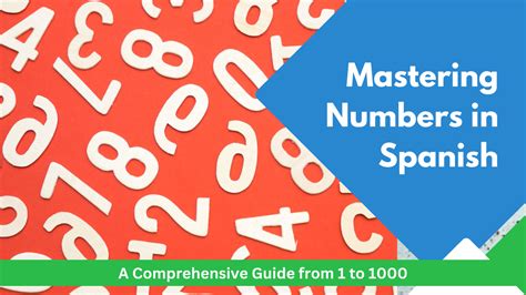 Numbers In Spanish Learn How To Count From 1 To 100 To 1000