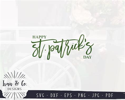 Svg And Printable Files Happy St Patricks Day Svg Clover Etsy