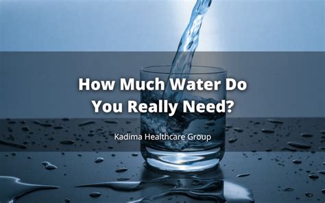 How Much Water Do You Really Need Kadima Luzerne News