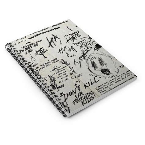 Xxxtentacion Book Spiral Notebook Ruled Line Etsy