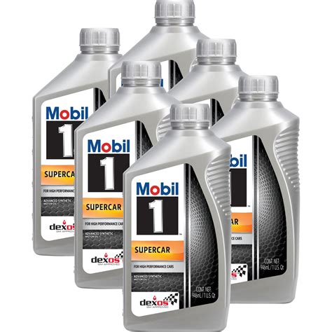 Mobil 1 Supercar Full Synthetic Motor Oil 5w 50 Dexos R Case6