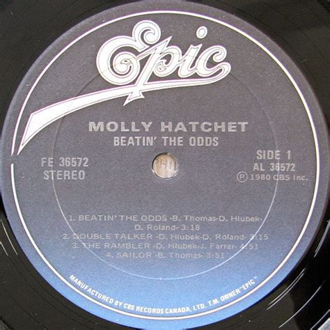 Molly Hatchet Beatin The Odds 1980 Original Vinyl Pursuit Inc