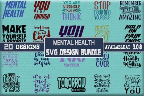 Mental Health Quote 15 Svg Cut File Graphic By Design Mammoth