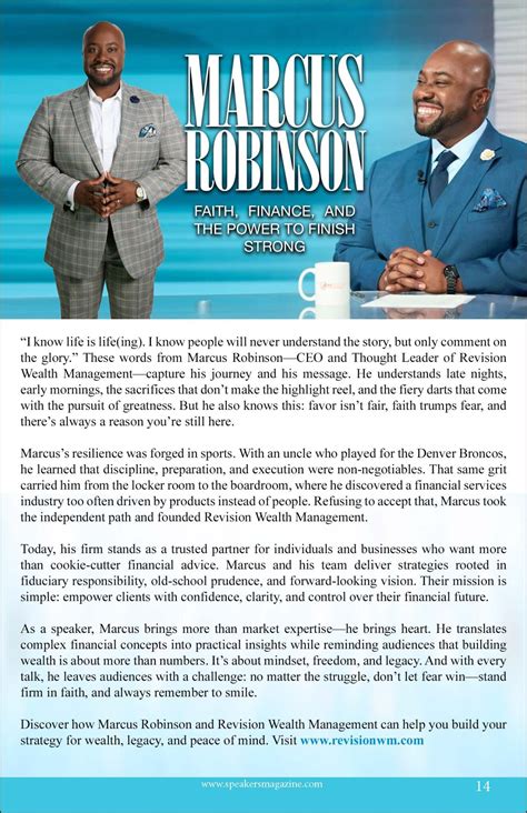 Marcus Robinson - Faith, Finance, and The Power to Finish Strong